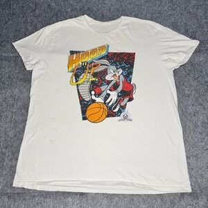 Looney Tunes‎ Bugs Bunny Hoop It Up Graphic Print T-Shirt Men's Size XXL